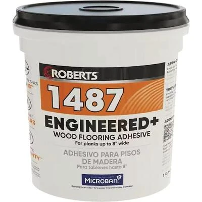 Roberts 1487‑1 Premium Beige Floor Adhesive – 1 Gal Acrylic Latex Paste
