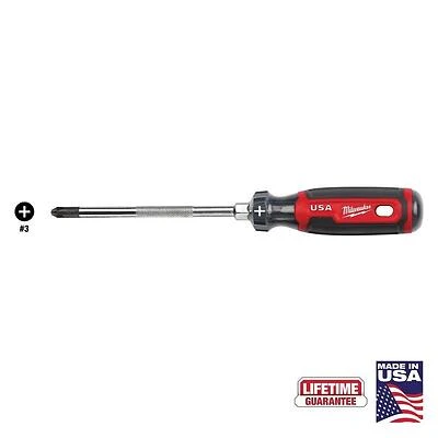 Milwaukee MT203 11‑Inch Phillips Screwdriver with Cushion‑Grip Acetate Handle