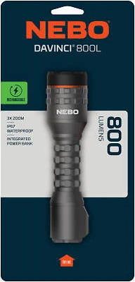 Rechargeable LED Flashlight, 4 Modes, 800 Lumen