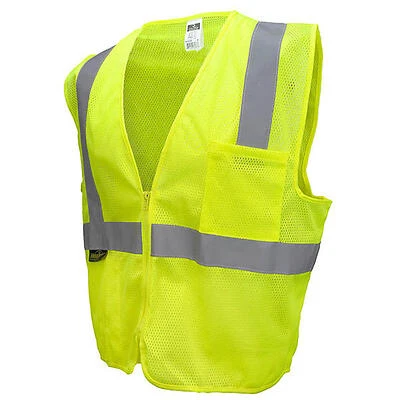 Radians SV2ZOM-M High‑Visibility Safety Vest – Medium, Polyester, Orange, Zippered