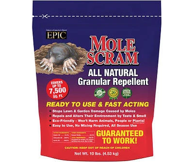 Mole Scram Granular Repellent, 10-Lbs.