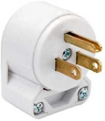 Pass & Seymour 15A White 8-Position Angle Plug