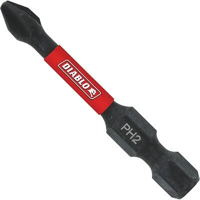 Diablo DPH2R2B 2‑in Phillips Hex‑Shank Screwdriver Bit – 1/4‑in Drive