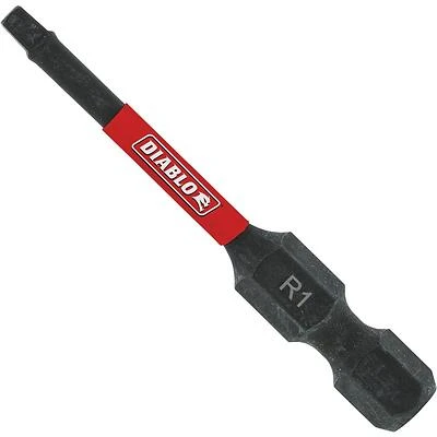 Diablo DSQ12B 1/4" Square Drive Bit with Hex Shank – 2‑in Impact‑Ready