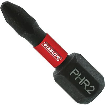 Diablo DPH2R1B 1‑in Phillips #2 Hex Shank Screwdriver Bit – Impact‑Strong Performance
