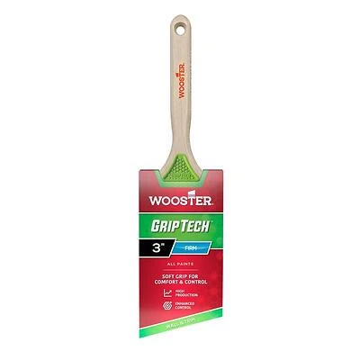 Wooster 5401-3 GripTech Angle Paint Brush, 3-Inch, Polyester Bristles