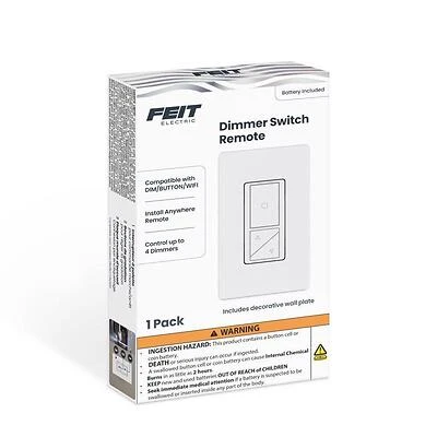 Feit Smart Paddle Dimmer Switch – 200W White Wi‑Fi Controlled (1‑Pack)