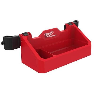 Milwaukee PACKOUT Modular Tool Tray – Dual Compartment ABS/Polycarbonate, Black/Red