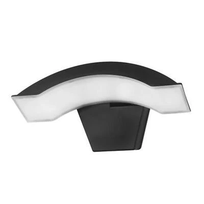 Globe Electric Black LED Dusk‑to‑Dawn Security Flood Light – Hardwired Outdoor