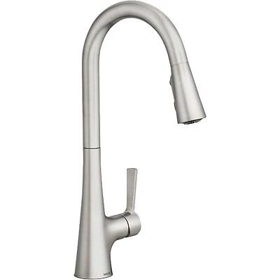 Moen Mikah Pull‑Down Kitchen Faucet – High‑Arc 1‑Handle Stainless Steel