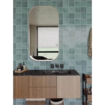 Emser Antigo Mist 5×5 Pressed‑Edge Ceramic Tile – Square Pattern