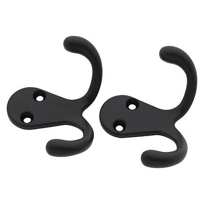 National Hardware 35‑lb Matte Cloth Hook – Dual‑Hook Surface Mount