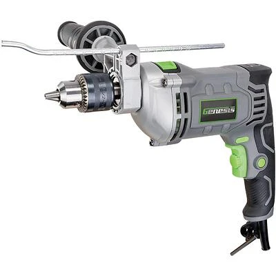Genesis GHD1275B Variable Hammer Drill – 7.5 A, 1/2″ Keyed Chuck, Up to 44,800 BPM & 2,800 RPM
