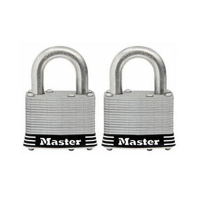 Master Lock Co 2PK 2"SS LS Lam Padlock 6 Pack