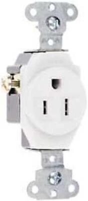 Pass & Seymour Heavy-Duty 15A Single Receptacle