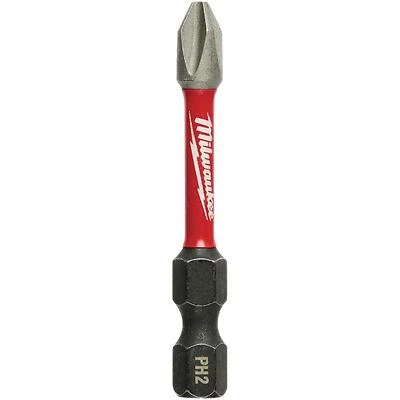 Milwaukee Shockwave 2‑Inch #2 Phillips Impact Driver Bit – Alloy Steel (48‑32‑4962)