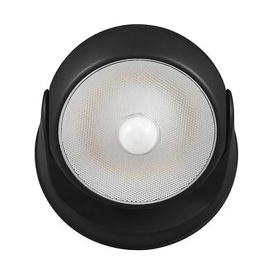 Globe 17000183 Security Orb Light, Led, 250 Lumens, 4000k, Motion Activated, Black
