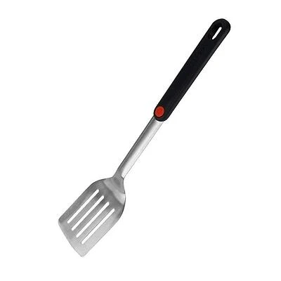Mr. BAR-B-Q 16‑½" Stainless Steel Spatula with Ergonomic Plastic Handle