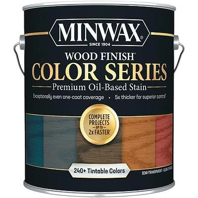 Minwax Interior Wood Stain – Semi‑Transparent, Clear Base, 1‑Gal Oil‑Based