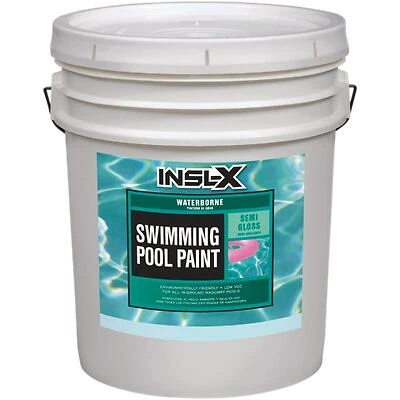 Insl‑X Ocean‑Blue Acrylic Semi‑Gloss Pool Paint – 5 gal Waterborne Coating