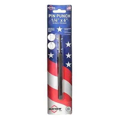 42702 1/4 Inch X 6 Inch Long Pin Punch Tool