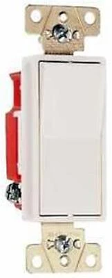 Pass & Seymour Decorator Switch, 3-Way, Light Almond, 20-Amps