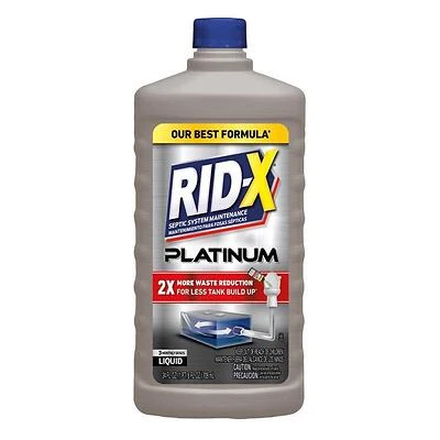 Rid-X 1920078051 Platinum Septic System Treatment, 24 Oz Liquid
