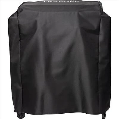 Heavy‑Duty Gray Polyester Grill Cover for Traeger 2‑Zone Full‑Length Models – 4" W x 9.4" D x 13.4" H