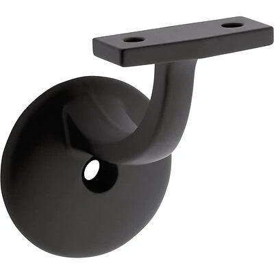 National Hardware Matte Zinc Handrail Bracket – Surface Mount with Hardware