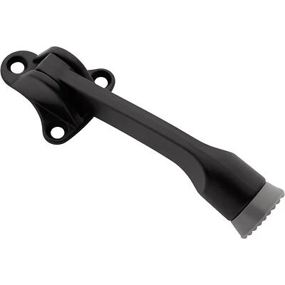 Zinc Matte Kick‑Down Door Stop – 2‑7/32″ Projection, National Hardware 238 Series