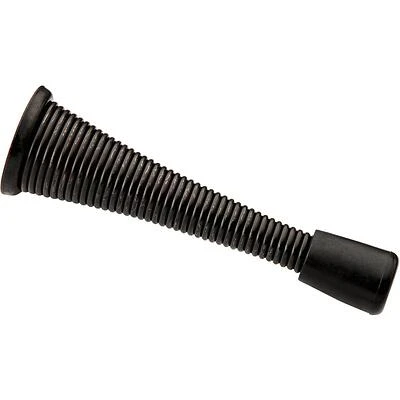 National Hardware V232 Series N830-557 Matte Steel Spring Door Stop – 3‑1/8" x 15/16"
