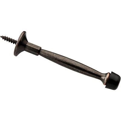 Rigid Door Stop – 4‑Inch Projection, Oil‑Rubbed Bronze Finish