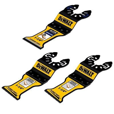 DEWALT DWA4258C-3 Bi‑Metal Oscillating Blade Kit – General‑Purpose & Demo Cutting Set