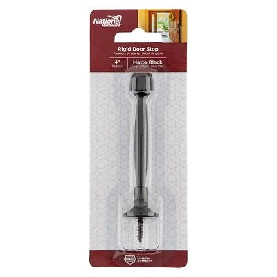 National Hardware N830-551 236 Series Rigid Door Stop, 4-Inch, Matte Zinc