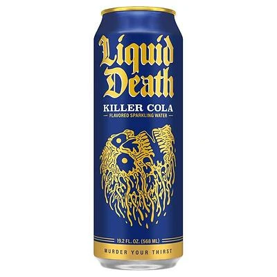 Liquid Death Killer Cola Sparkling Water – 19.2 oz Canned Refreshment