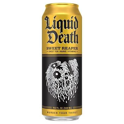 Liquid Death LD192SR Sweet Reaper Iced Tea, 19.2 oz, Single Can
