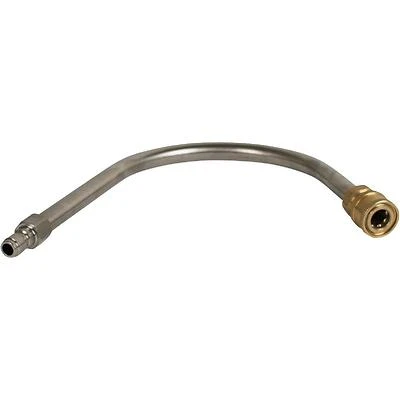 Forney 12‑Inch Stainless Steel Curved Gutter Cleaner Attachment for Pressure Washers