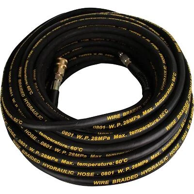 Forney 74991 100‑Foot Premium High‑Pressure Washer Hose with Dual MNPT Connectors – Reinforced Rubber Construction