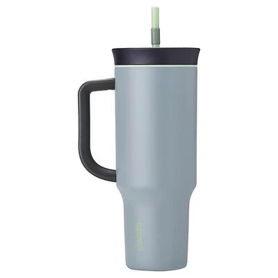 Travel Tumbler, Stainless Steel, Lost Valley (Grey/Blue), 40 oz.