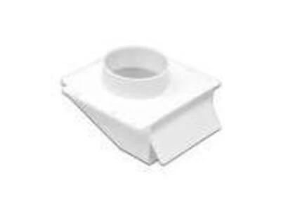4 Inch White Plastic Soffit Exhaust Vent For Dryer And Bath Fan Applications