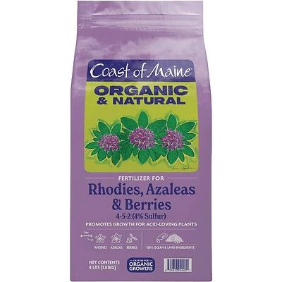 Coast of Maine RH6001 Organic Acid-Loving Plant Fertilizer, 4 lb