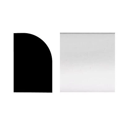 2046 5/16 in. x 3/4 in. x 8 ft. Primed White PVC Shoe Base Moulding