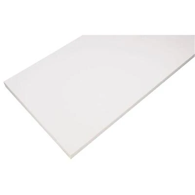 8 in. x 24 in. White Laminated Wood Shelf