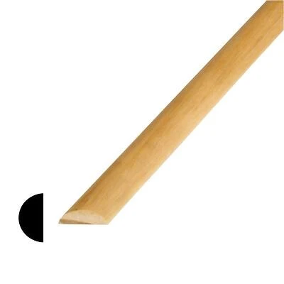 3/8 in. x 3/4 in. x 96 in. Pine Half-Round Moulding