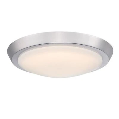 Westinghouse 6136800 LED Flush-Mount Ceiling Light, Brushed Nickel, 11 In.