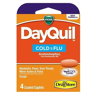 DayQuil Cold & Flu Daytime Relief – 4‑Count Pack