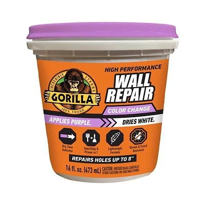 Gorilla 16‑oz High‑Performance Wall Repair Spackling & Primer – No‑Sag, Fast‑Dry Formula