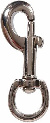 5/8" Nickel Swivel Bolt Snap – Spring-Loaded Quick-Release Fastener