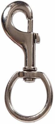 1-3/16" Round Swivel Bolt Snap – Nickel‑Plated