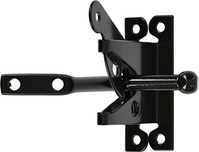 Heavy‑Duty 2‑by‑4 Gate Latch – Black Steel Security Fastener